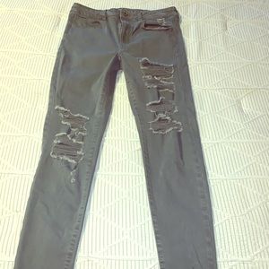 America Eagle Ripped Pants